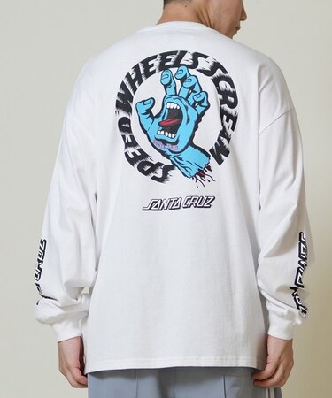 【限定】SANTACRUZ/長袖Tシャツ ロンT バックプリント 502254401 サンタクルーズ メンズ ムラサキスポーツ限定