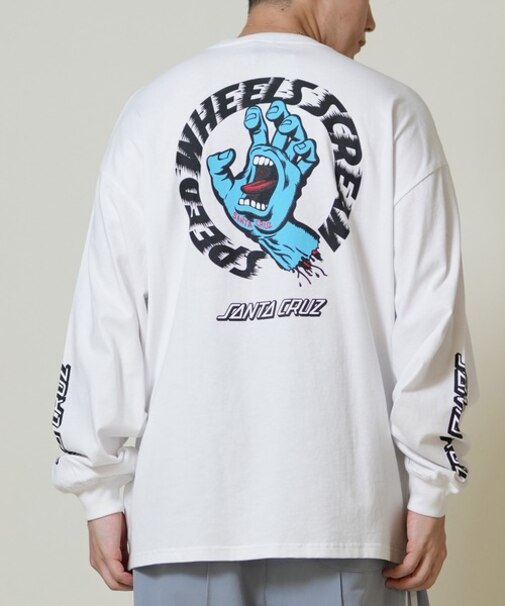 【限定】SANTACRUZ/長袖Tシャツ ロンT バックプリント 502254401 サンタクルーズ メンズ ムラサキスポーツ限定