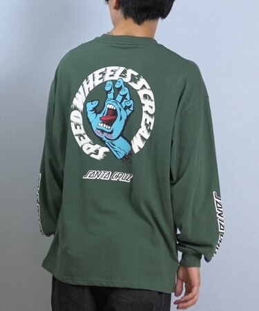 【限定】SANTACRUZ/長袖Tシャツ ロンT バックプリント 502254401 サンタクルーズ メンズ ムラサキスポーツ限定