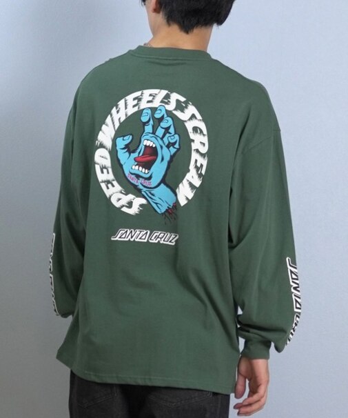 【限定】SANTACRUZ/長袖Tシャツ ロンT バックプリント 502254401 サンタクルーズ メンズ ムラサキスポーツ限定