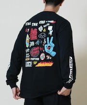 【限定】SANTACRUZ /長袖 Tシャツ ロンT メンズ バックプリント 502254404 サンタクルーズ メンズ ムラサキスポーツ限定