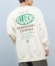 BILLABONG/長袖トレーナー スウェット クルーネック ロゴ バックプリント 裏毛 ウォッシュ加工 BF012-003 エレメント メンズ ムラサキスポーツ