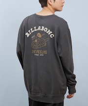 BILLABONG/長袖 トレーナー スウェット メンズ クルーネック ロゴ バックプリント 裏毛 FREEING FREE BF012-005 ビラボン メンズ ムラサキスポーツ