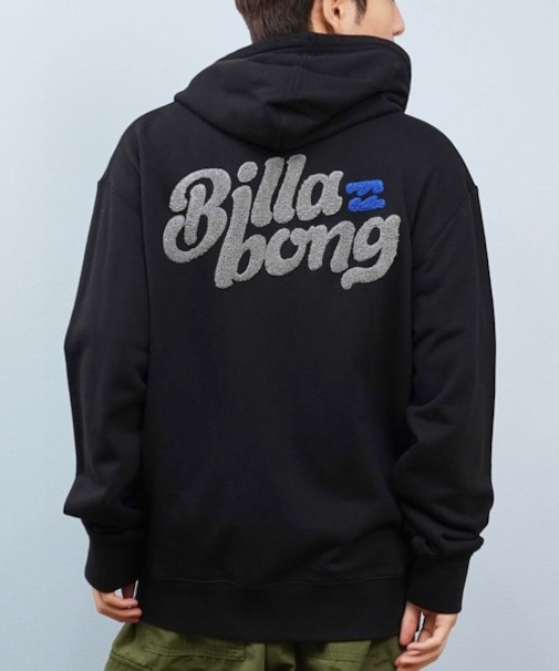 BILLABONG/長袖 ジップアップ パーカー メンズ サガラ刺繍 ロゴ バックデザイン BF012-011 ビラボン メンズ ムラサキスポーツ