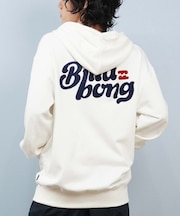 BILLABONG/長袖 ジップアップ パーカー メンズ サガラ刺繍 ロゴ バックデザイン BF012-011 ビラボン メンズ ムラサキスポーツ