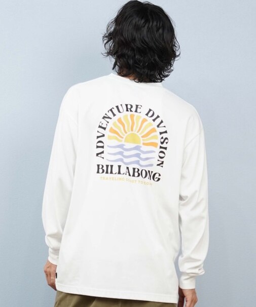 BILLABONG/長袖 Tシャツ ロンT バックプリント 吸水速乾 UVカット SUNRISE COAST BF012-053 ビラボン メンズ ムラサキスポーツ