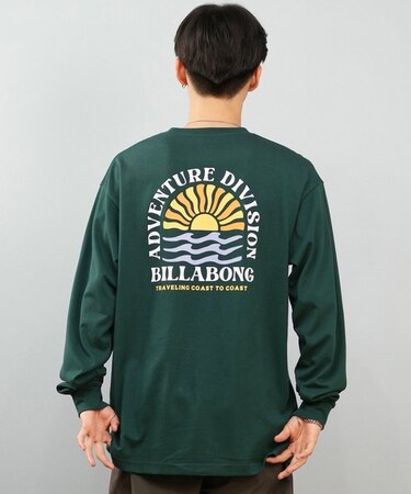 BILLABONG/長袖 Tシャツ ロンT バックプリント 吸水速乾 UVカット SUNRISE COAST BF012-053 ビラボン メンズ ムラサキスポーツ