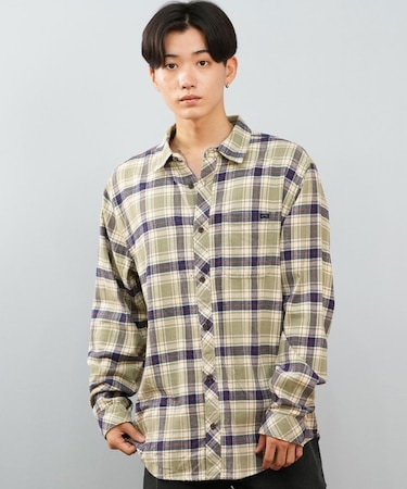 BILLABONG/長袖 シャツ メンズ チェック COASTLINE FLANNEL SHIRTS BF012-115 ビラボン メンズ ムラサキスポーツ