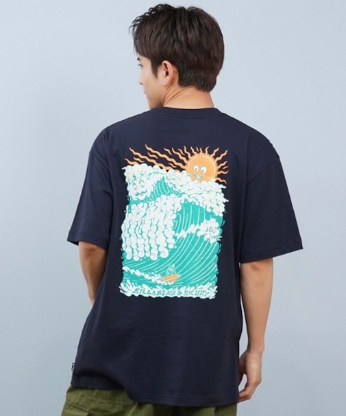 BILLABONG/半袖 Tシャツ メンズ バックプリント KENTARO YOSHIDA WAVE MONSTER BF012-211 ビラボン メンズ ムラサキスポーツ