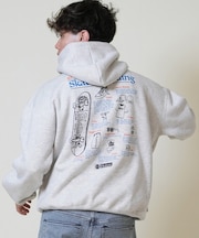 ELEMENT /プルオーバー パーカー バックプリント BF022-003 長袖 裏起毛 メンズ ムラサキスポーツ