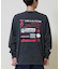 ELEMENT /長袖Tシャツ ロンT バックプリント 古着風 BF022-055 クルーネック メンズ ムラサキスポーツ