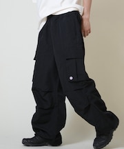 ELEMENT/ワイドカーゴパンツ ロンパン BF022-709 ウエストゴム ワイドパンツ メンズ ムラサキスポーツ