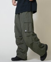 ELEMENT/ワイドカーゴパンツ ロンパン BF022-709 ウエストゴム ワイドパンツ メンズ ムラサキスポーツ