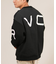 RVCA /長袖 トレーナー スウェット メンズ バックプリント FADE BACK SIDE ARCH BF042-001 ルーカ メンズ ムラサキスポーツ