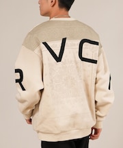 RVCA /長袖 トレーナー スウェット メンズ バックプリント FADE BACK SIDE ARCH BF042-001 ルーカ メンズ ムラサキスポーツ