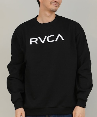 RVCA/長袖 トレーナー スウェット メンズ シンプル ロゴ BIG RVCA FADE CR BF042-002 ルーカ メンズ ムラサキスポーツ