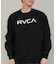 RVCA/長袖 トレーナー スウェット メンズ シンプル ロゴ BIG RVCA FADE CR BF042-002 ルーカ メンズ ムラサキスポーツ