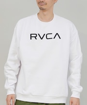 RVCA/長袖 トレーナー スウェット メンズ シンプル ロゴ BIG RVCA FADE CR BF042-002 ルーカ メンズ ムラサキスポーツ