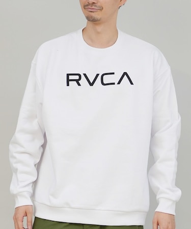 RVCA/長袖 トレーナー スウェット メンズ シンプル ロゴ BIG RVCA FADE CR BF042-002 ルーカ メンズ ムラサキスポーツ