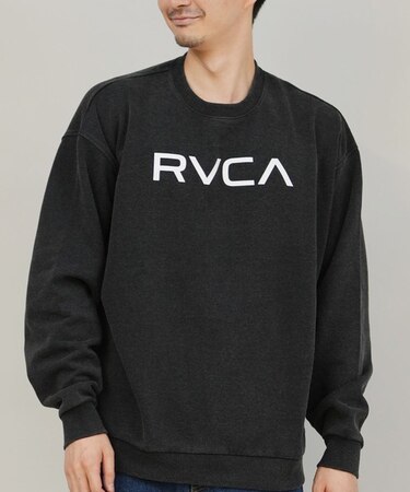 RVCA/長袖 トレーナー スウェット メンズ シンプル ロゴ BIG RVCA FADE CR BF042-002 ルーカ メンズ ムラサキスポーツ