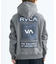 RVCA /長袖 プルオーバー パーカー メンズ バックプリント 裏起毛 THREE BOX RVCA HD BF042-011 ルーカ メンズ ムラサキスポーツ