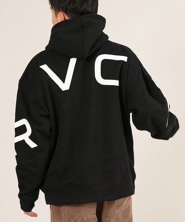 RVCA /プルオーバー パーカー メンズ バックプリント 裏起毛 BACK SIDE ARCH RVCA HD BF042-015 ルーカ メンズ ムラサキスポーツ