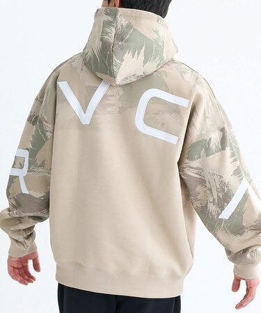 RVCA /プルオーバー パーカー メンズ バックプリント 裏起毛 BACK SIDE ARCH RVCA HD BF042-015 ルーカ メンズ ムラサキスポーツ