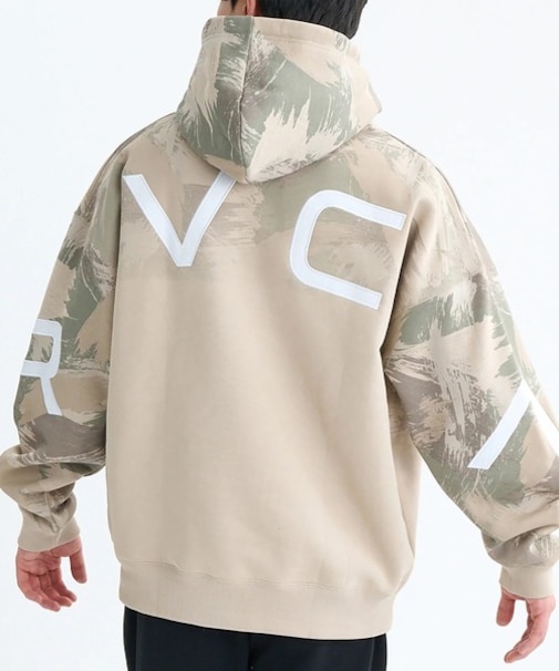 RVCA /プルオーバー パーカー メンズ バックプリント 裏起毛 BACK SIDE ARCH RVCA HD BF042-015 ルーカ メンズ ムラサキスポーツ