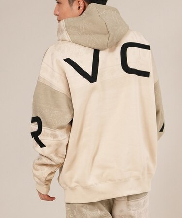 RVCA /プルオーバー パーカー メンズ バックプリント 裏起毛 BACK SIDE ARCH RVCA HD BF042-015 ルーカ メンズ ムラサキスポーツ