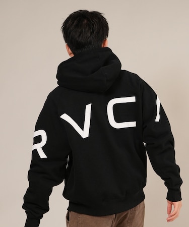 RVCA /ジップアップ パーカー メンズ ロゴ ARCH BACK SIDE ZIP HD BF042-019 ルーカ メンズ ムラサキスポーツ