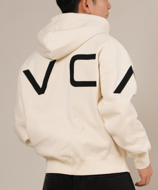 RVCA /ジップアップ パーカー メンズ ロゴ ARCH BACK SIDE ZIP HD BF042-019 ルーカ メンズ ムラサキスポーツ