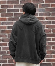 RVCA /ジップアップ パーカー メンズ ロゴ ARCH BACK SIDE ZIP HD BF042-019 ルーカ メンズ ムラサキスポーツ