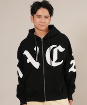 RVCA / ジップアップ パーカー メンズ 裏起毛 ロゴ WORLD WIDE ZIP HD BF042-020 ルーカ メンズ ムラサキスポーツ