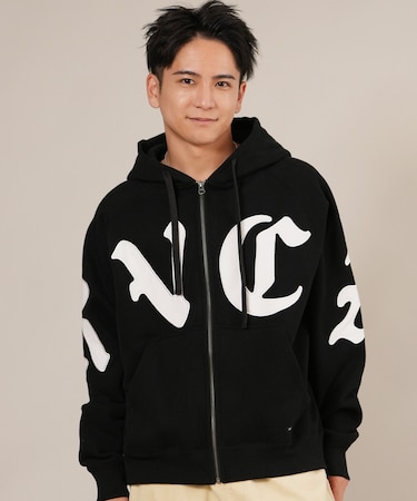 RVCA / ジップアップ パーカー メンズ 裏起毛 ロゴ WORLD WIDE ZIP HD BF042-020 ルーカ メンズ ムラサキスポーツ