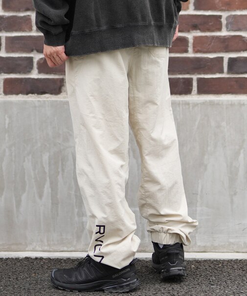 RVCA/ロングパンツ ジョガーパンツ 撥水 防風 MIL NYLON PT セットアップ対応 BF042-705 ルーカ メンズ ムラサキスポーツ
