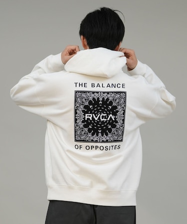 RVCA /プルオーバー パーカー メンズ バックプリント BANDANA BALANCE HD BF042-P01 ルーカ メンズ ムラサキスポーツ