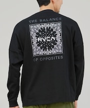 RVCA /長袖 Tシャツ ロンT メンズ バックプリント ペイズリー柄 ロゴ BANDANA BALANCE LT BF042-P50 ルーカ メンズ ムラサキスポーツ
