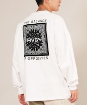 RVCA /長袖 Tシャツ ロンT メンズ バックプリント ペイズリー柄 ロゴ BANDANA BALANCE LT BF042-P50 ルーカ メンズ ムラサキスポーツ