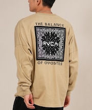 RVCA /長袖 Tシャツ ロンT メンズ バックプリント ペイズリー柄 ロゴ BANDANA BALANCE LT BF042-P50 ルーカ メンズ ムラサキスポーツ