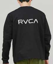 RVCA /長袖 Tシャツ ロンT メンズ バックプリント シンプル ロゴ RVCA LOGO LT BF042-P51 ルーカ メンズ ムラサキスポーツ
