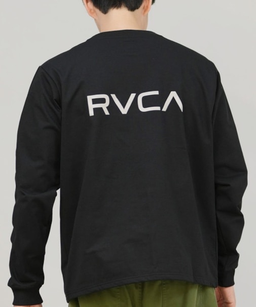RVCA /長袖 Tシャツ ロンT メンズ バックプリント シンプル ロゴ RVCA LOGO LT BF042-P51 ルーカ メンズ ムラサキスポーツ