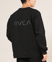 RVCA /長袖 Tシャツ ロンT メンズ バックプリント シンプル ロゴ RVCA LOGO LT BF042-P51 ルーカ メンズ ムラサキスポーツ