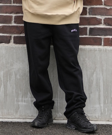 RVCA /スウェットパンツ ロングパンツ ウエストゴム ロゴ BACK SIDE ARCH RVCA PT BF042-P70 ルーカ メンズ ムラサキスポーツ