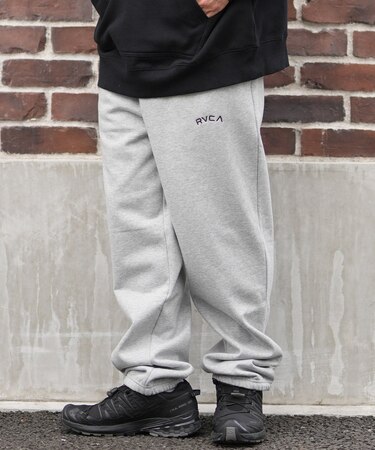 RVCA /スウェットパンツ ロングパンツ ウエストゴム ロゴ BACK SIDE ARCH RVCA PT BF042-P70 ルーカ メンズ ムラサキスポーツ