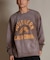 【限定】DEARLAUREL/トレーナー クルーネック スウェット 裏毛 カレッジロゴ風 ヴィンテージ加工 Vintage Crew D25F-11 ディアローレル メンズ ムラサキスポーツ限定