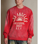 【限定】DEARLAUREL/トレーナー クルーネック スウェット 裏毛 カレッジロゴ風 ヴィンテージ加工 Vintage Crew D25F-11 ディアローレル メンズ ムラサキスポーツ限定