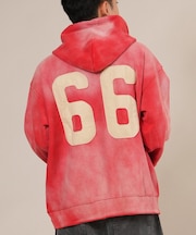 【限定】DEARLAUREL/パーカー プルオーバー フロント バックプリント D25F-1202 ディアローレル メンズ ムラサキスポーツ限定