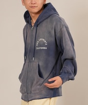 【限定】DEARLAUREL/Vintage Zip パーカー D25F-1203 ジップアップ ディアローレル メンズ ムラサキスポーツ限定