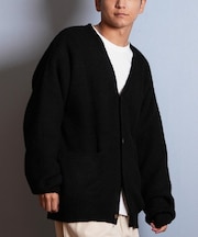 【限定】DEARLAUREL/カーディガン セーター ニット 長袖 D25F-1302 ディアローレル メンズ ムラサキスポーツ限定