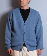 【限定】DEARLAUREL/カーディガン セーター ニット 長袖 D25F-1302 ディアローレル メンズ ムラサキスポーツ限定